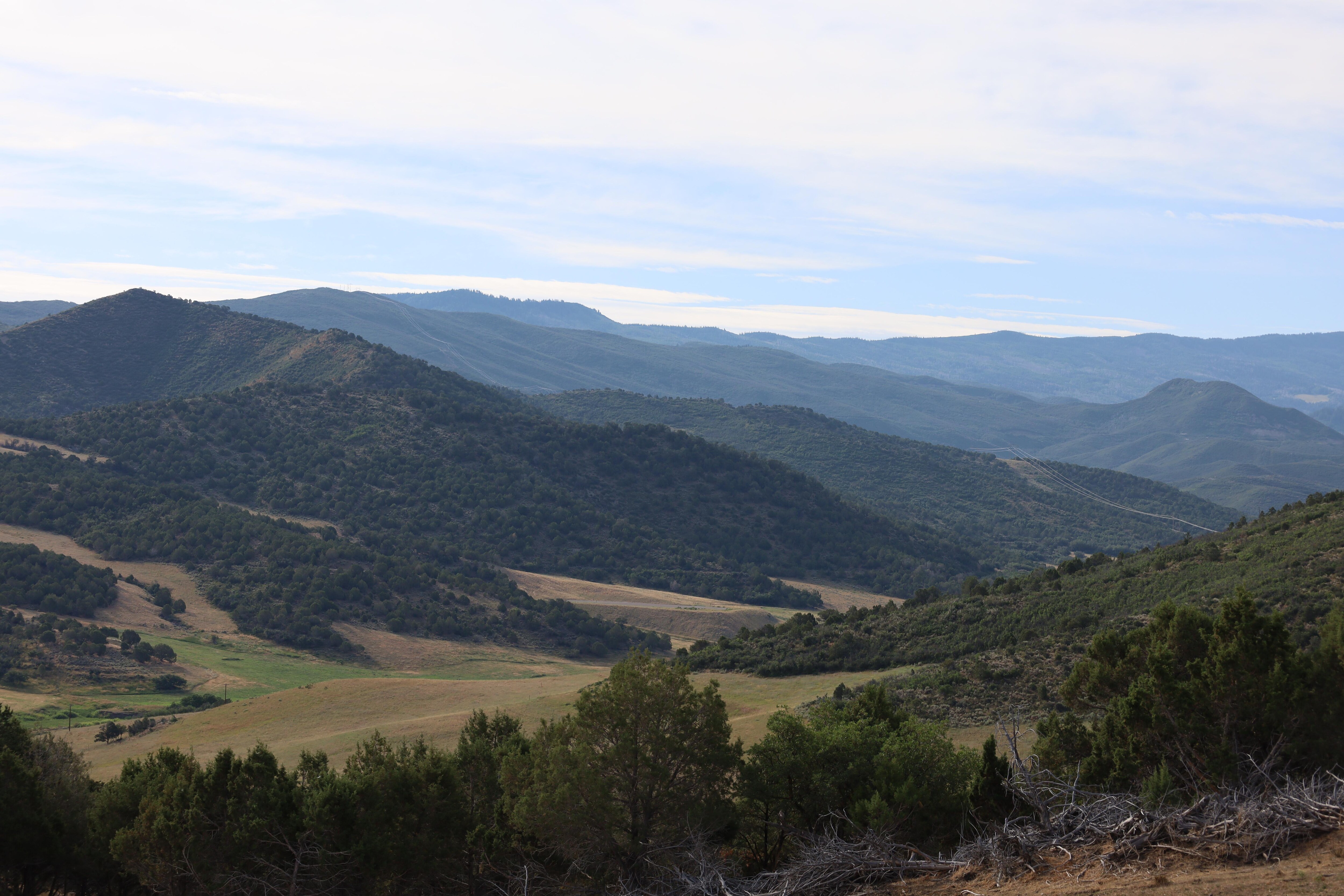 View from the front of the cabin.
