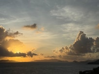 Sunrise from the seating area outside upper bedroom.