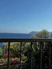Blick vom Balkon aus