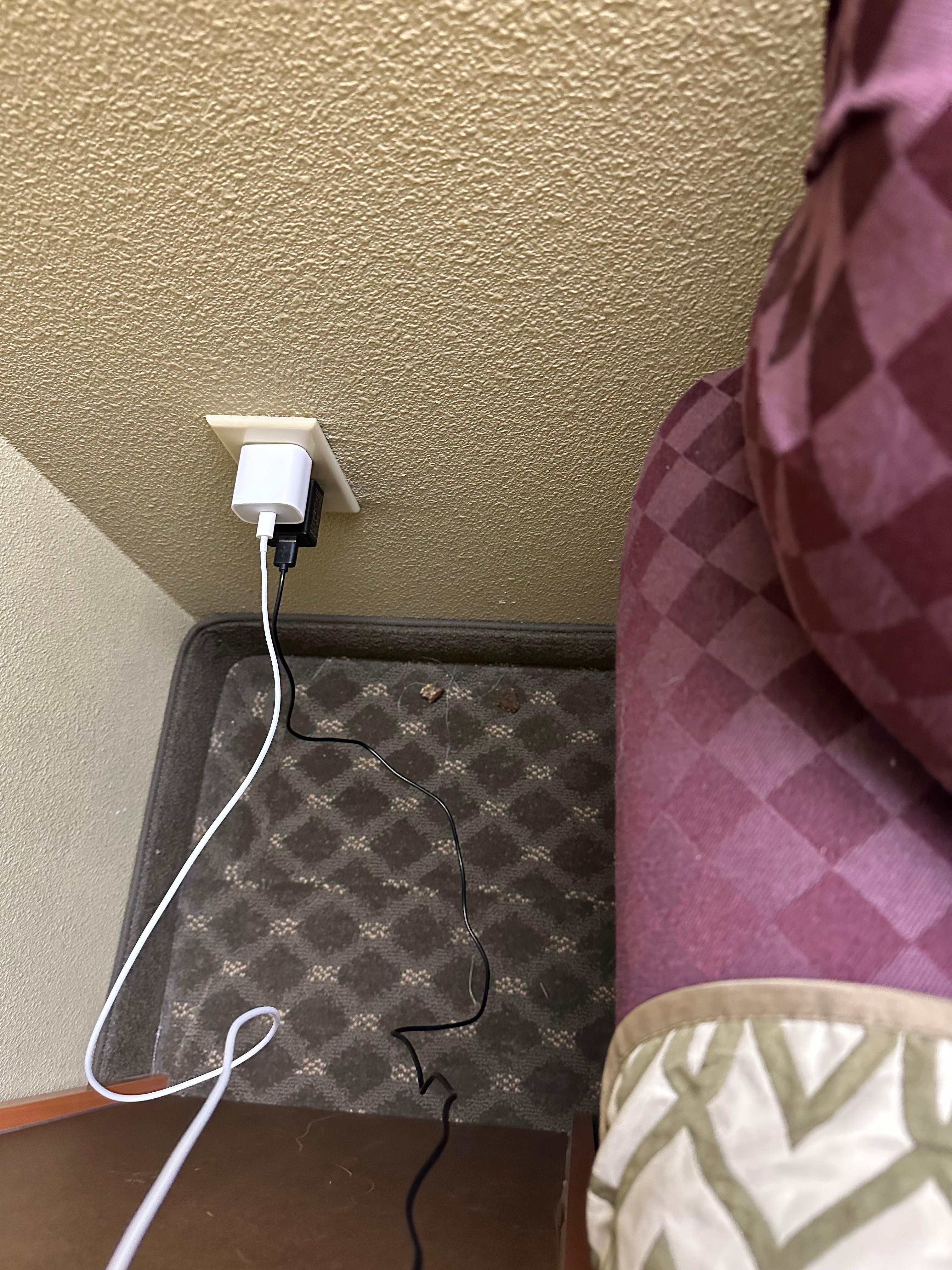 On the initial inspection we found jBrownie mess behind the couch