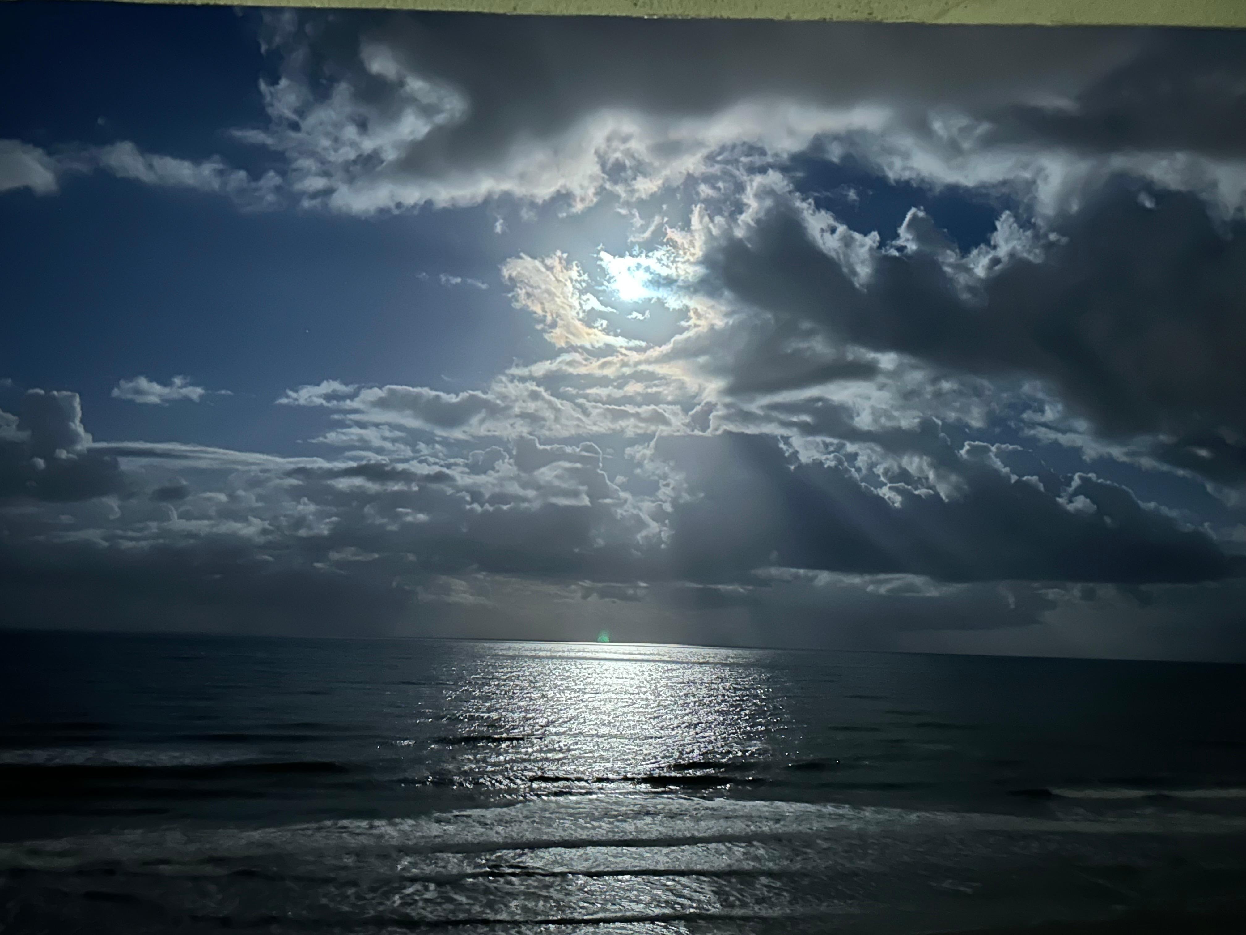 Full moon from the room balcony