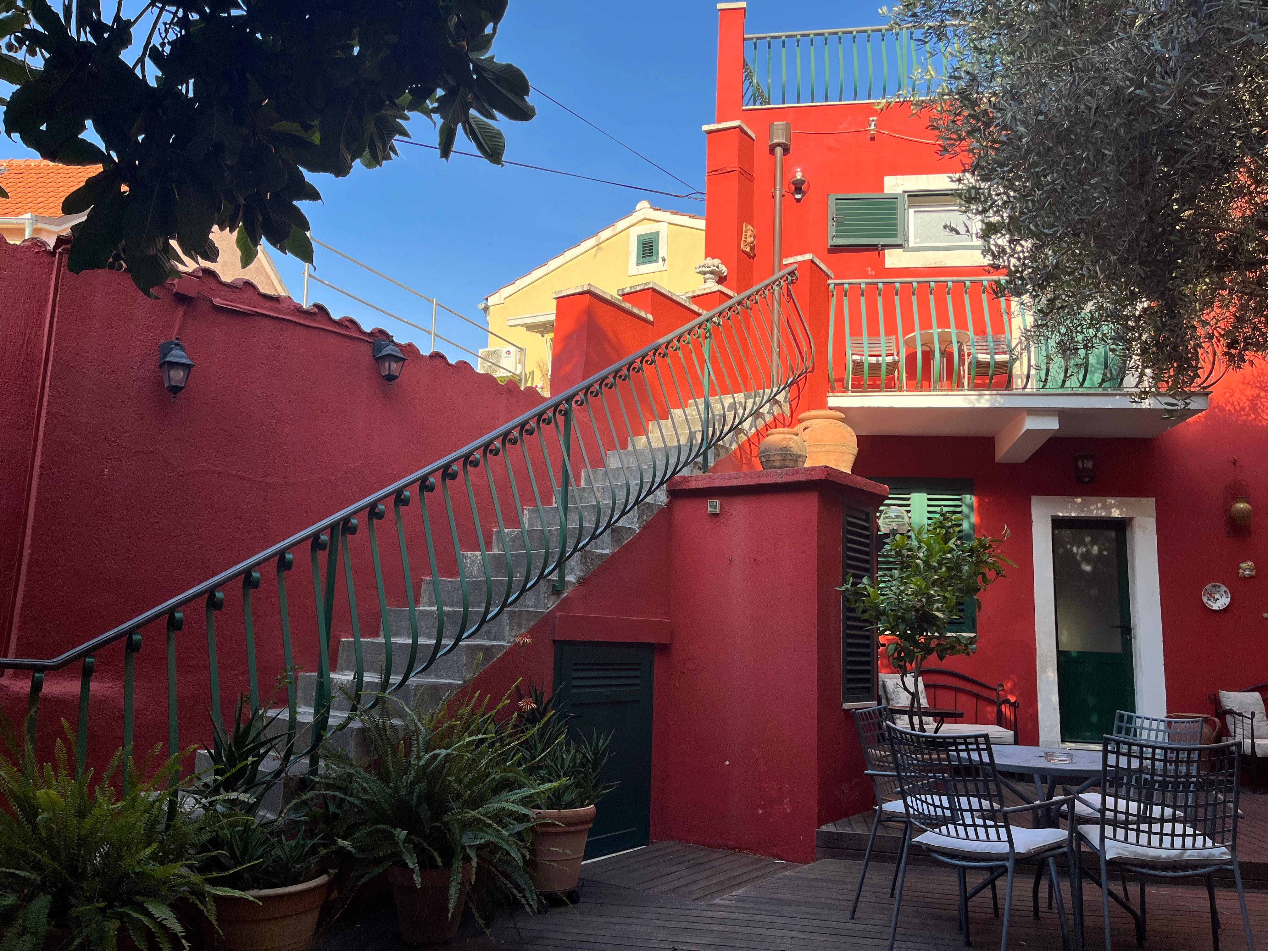 Courtyard of the Zephyrus Boutique Accommodation