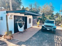 I had a stand alone unit that allowed me to park the jeep right out front to easily load my paddleboard daily
