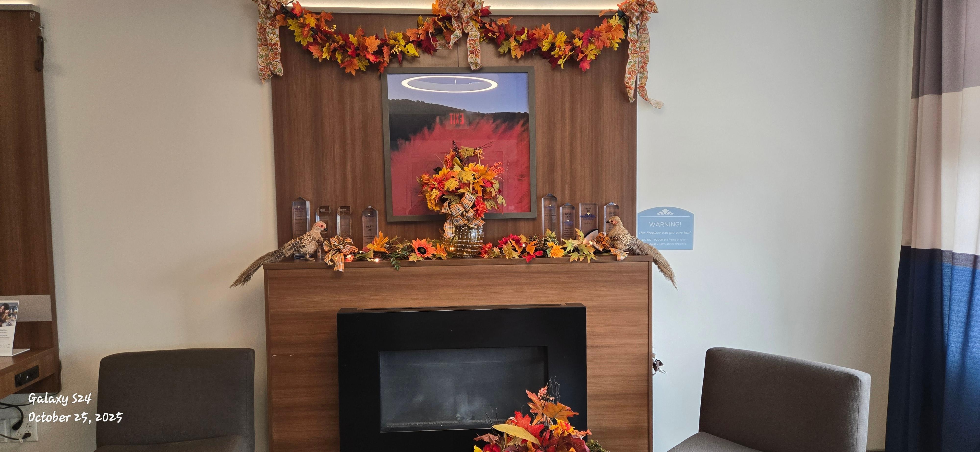 Lobby was decorated so cute.