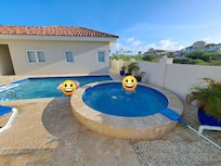 Pool and jacuzzi