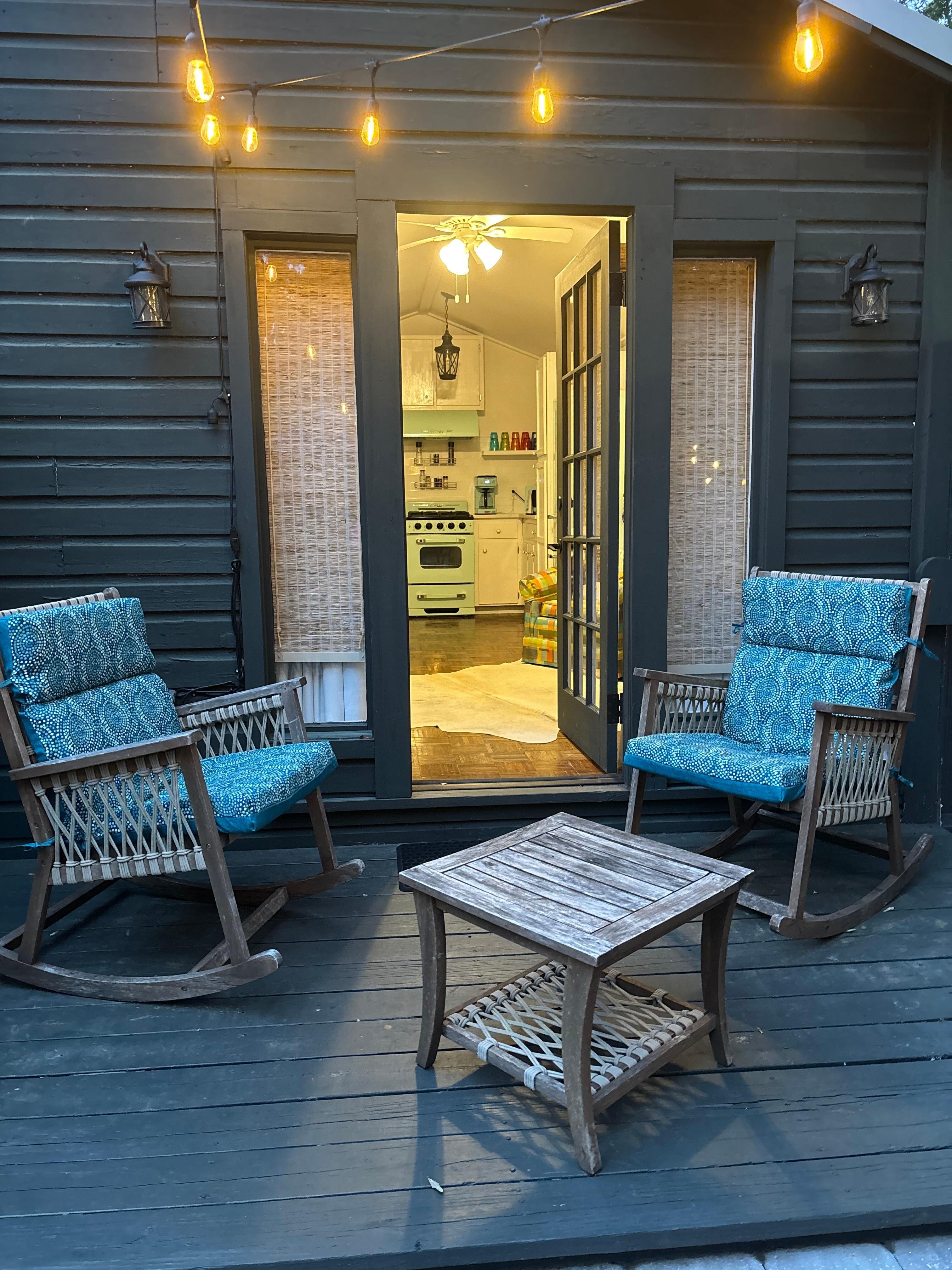 Lovely back porch. 