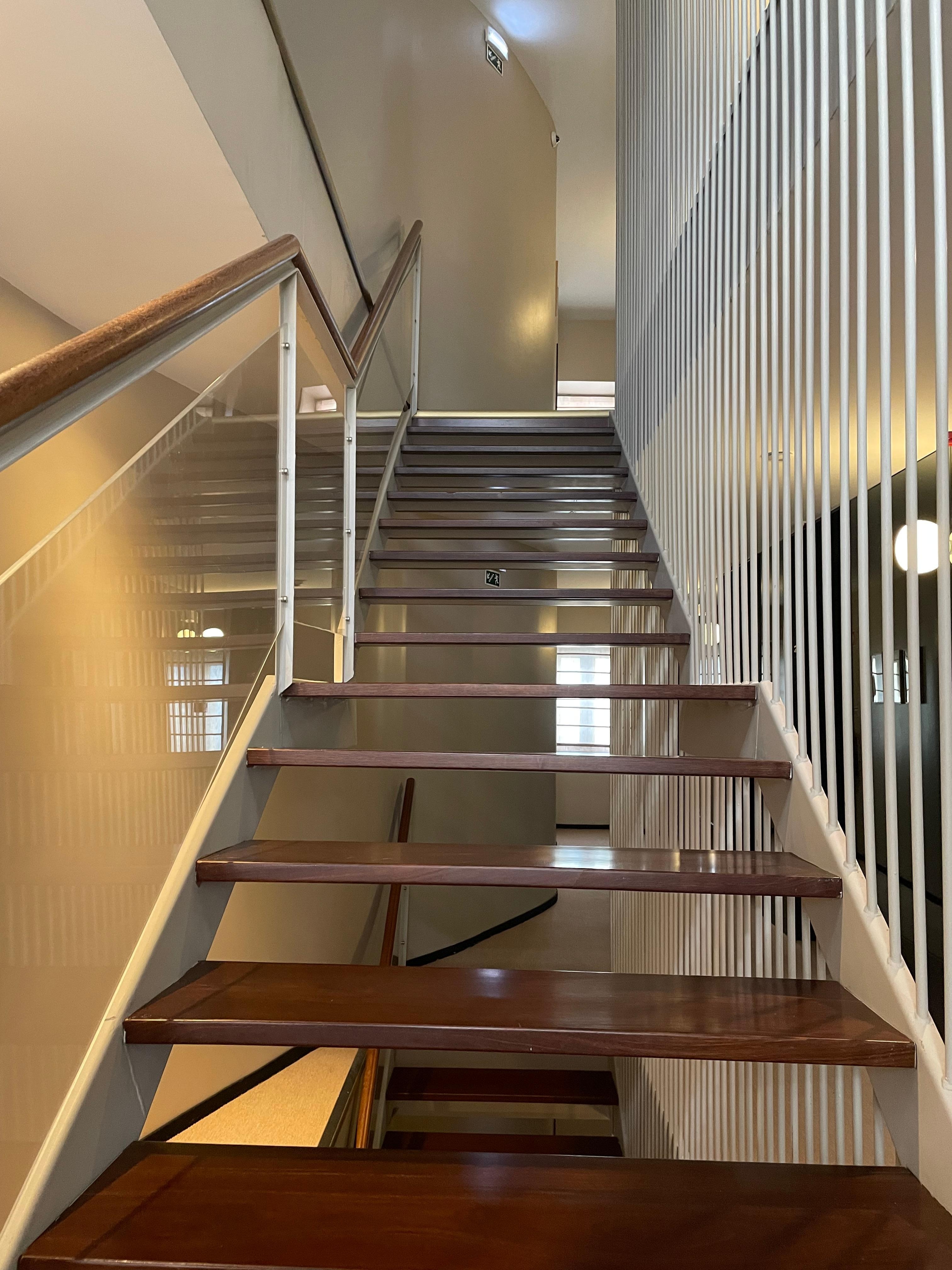 Stairs! They also have an elevator.