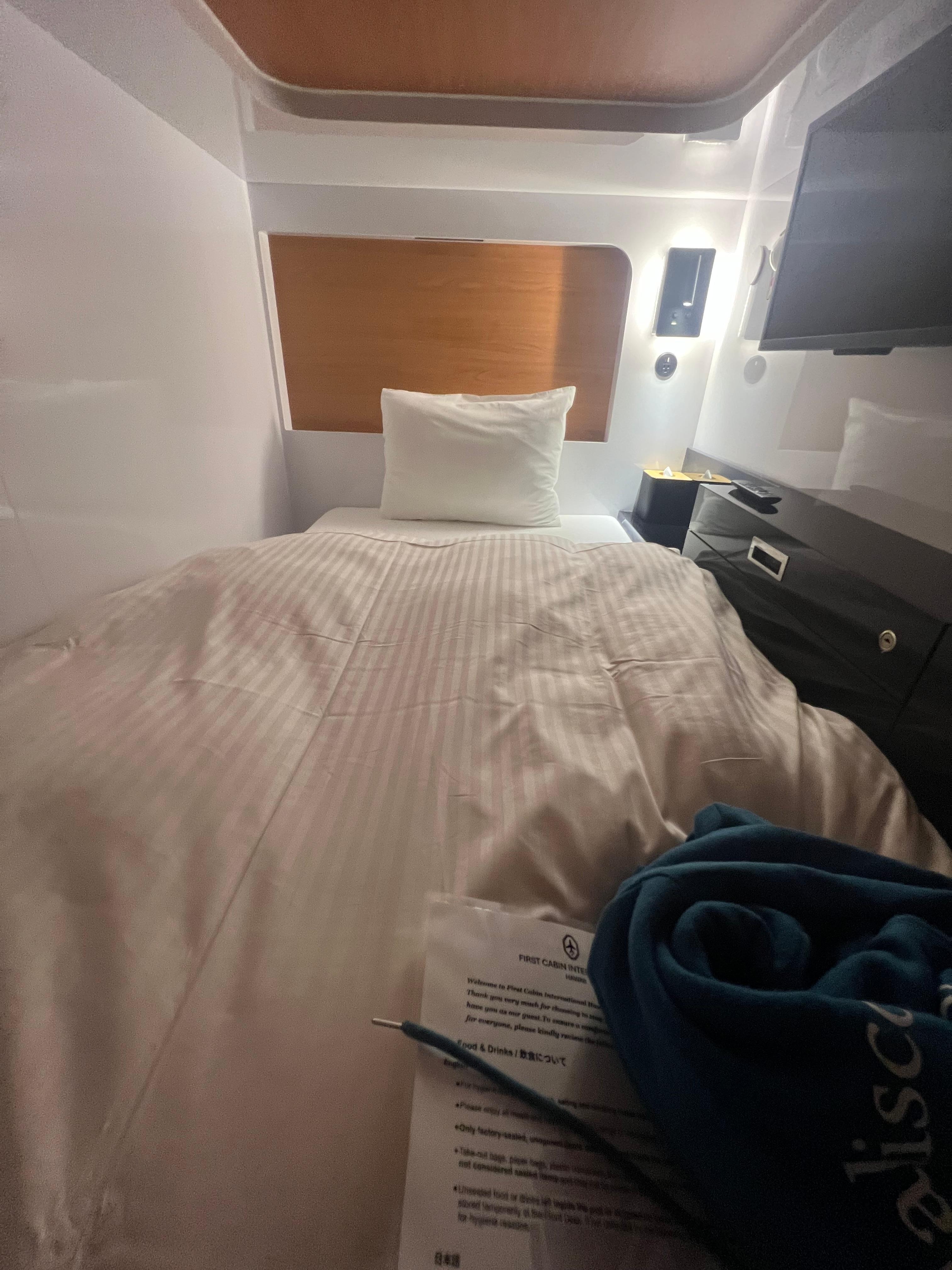 Inside the cubicle/pod.