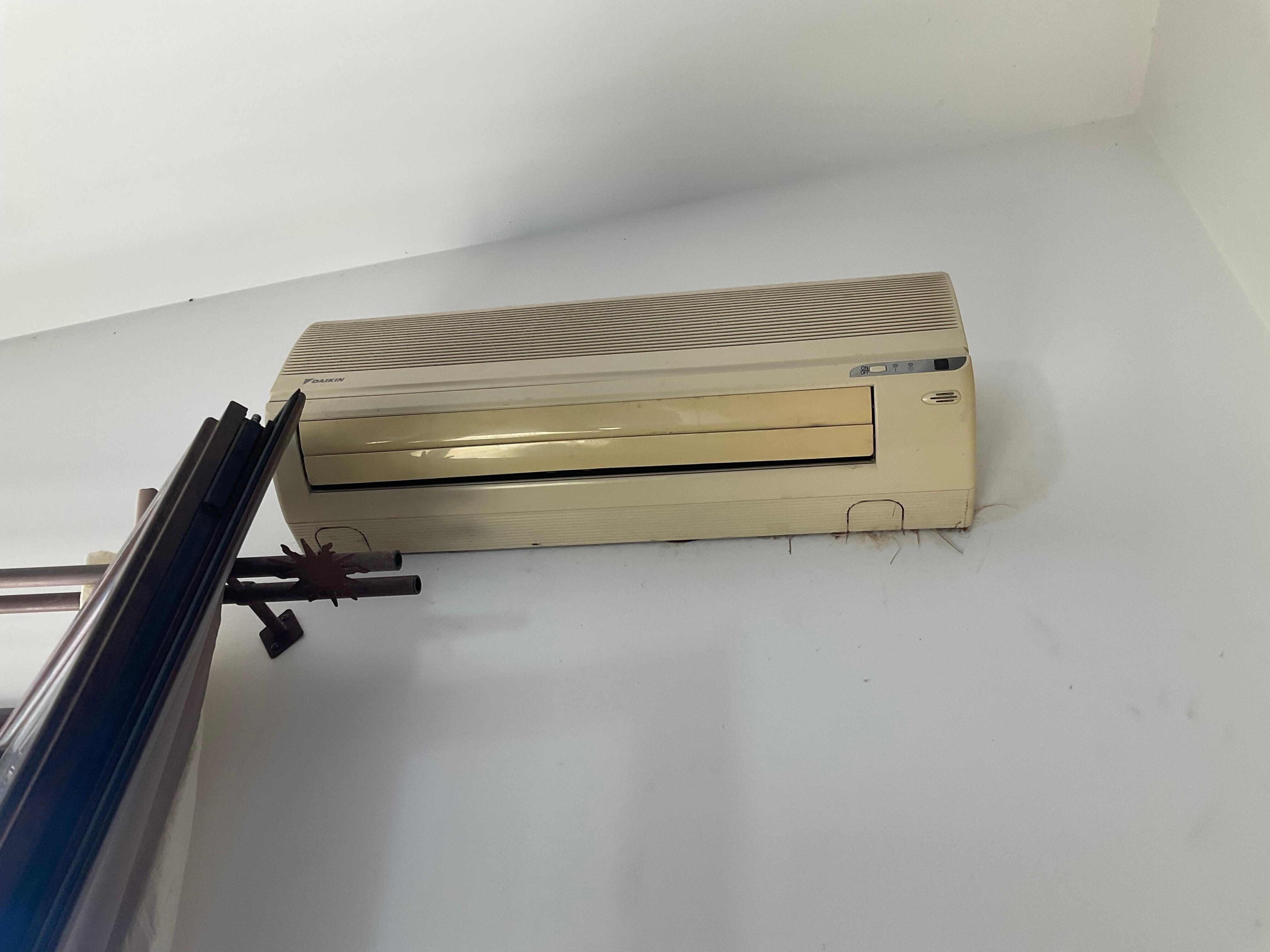 Area around an air conditioning unit