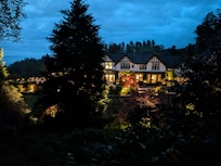 Linthwaite House Hotel by night