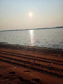 This is the beach in front of the cottage. Easy walk from the cottage
