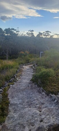 Heading down from the summit.