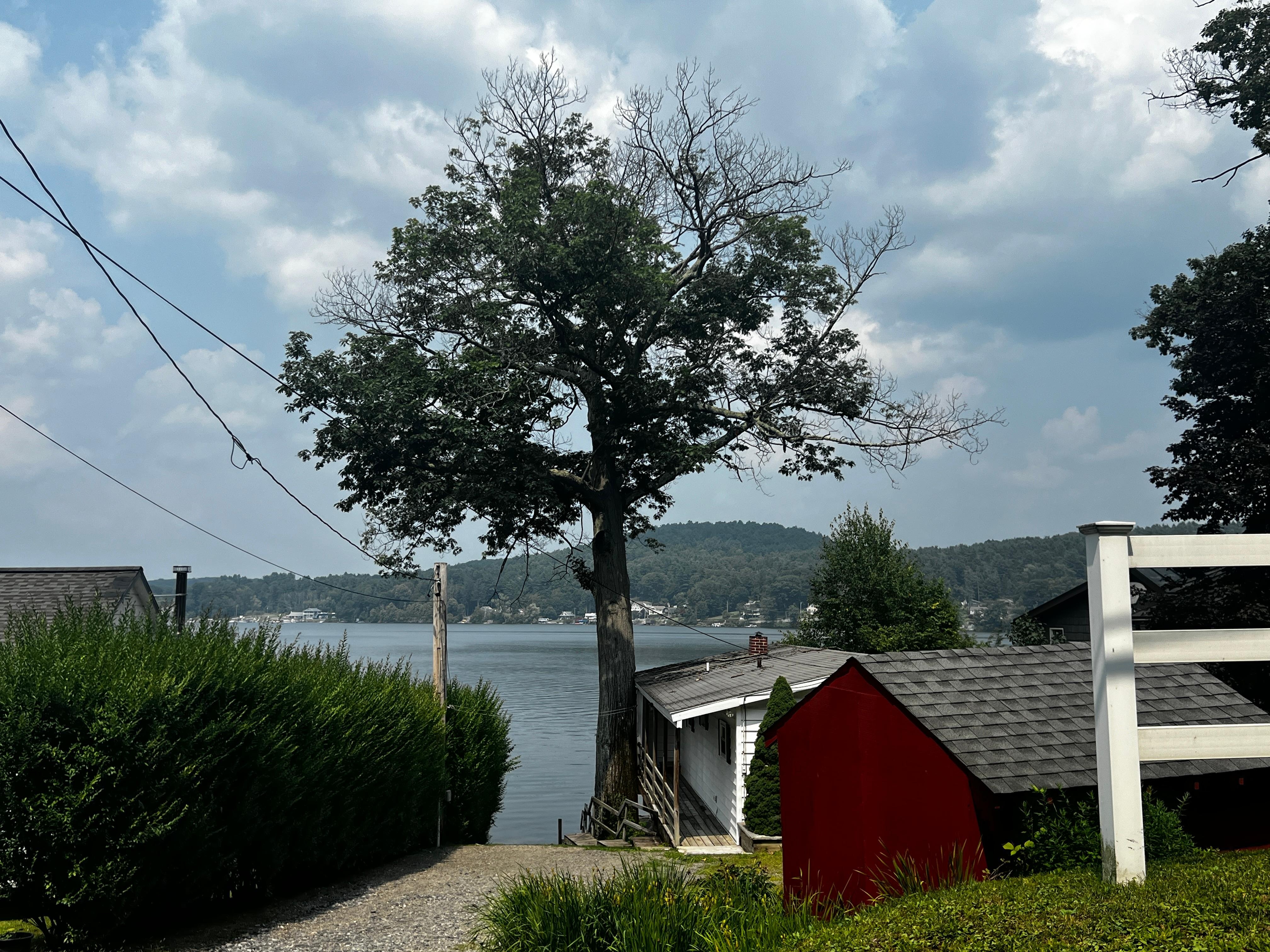 View from a side street around Copake Lake