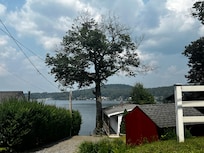 View from a side street around Copake Lake