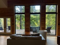 Looking out toward the deck