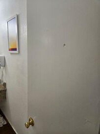 Hole in bathroom door