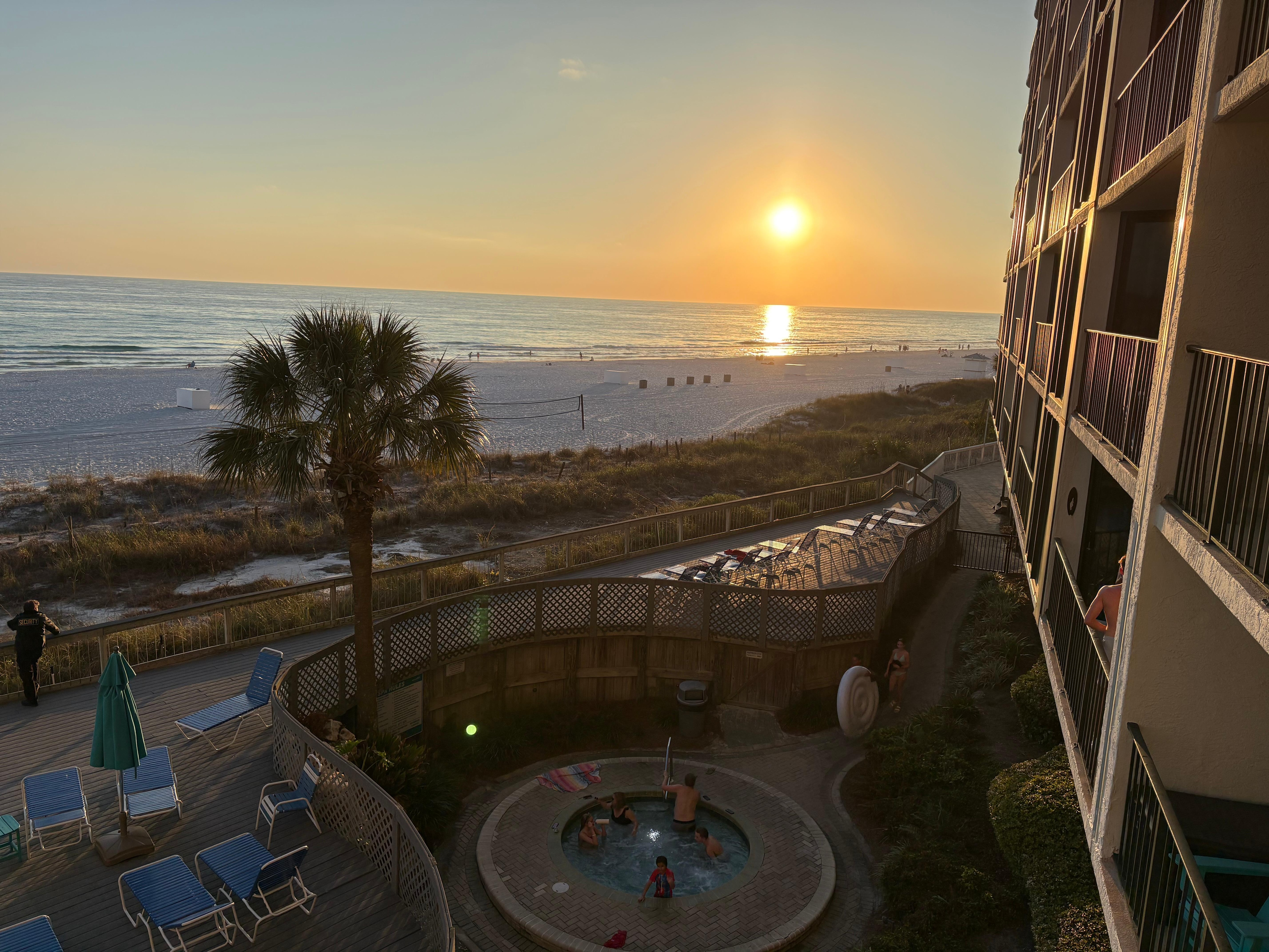 From the room