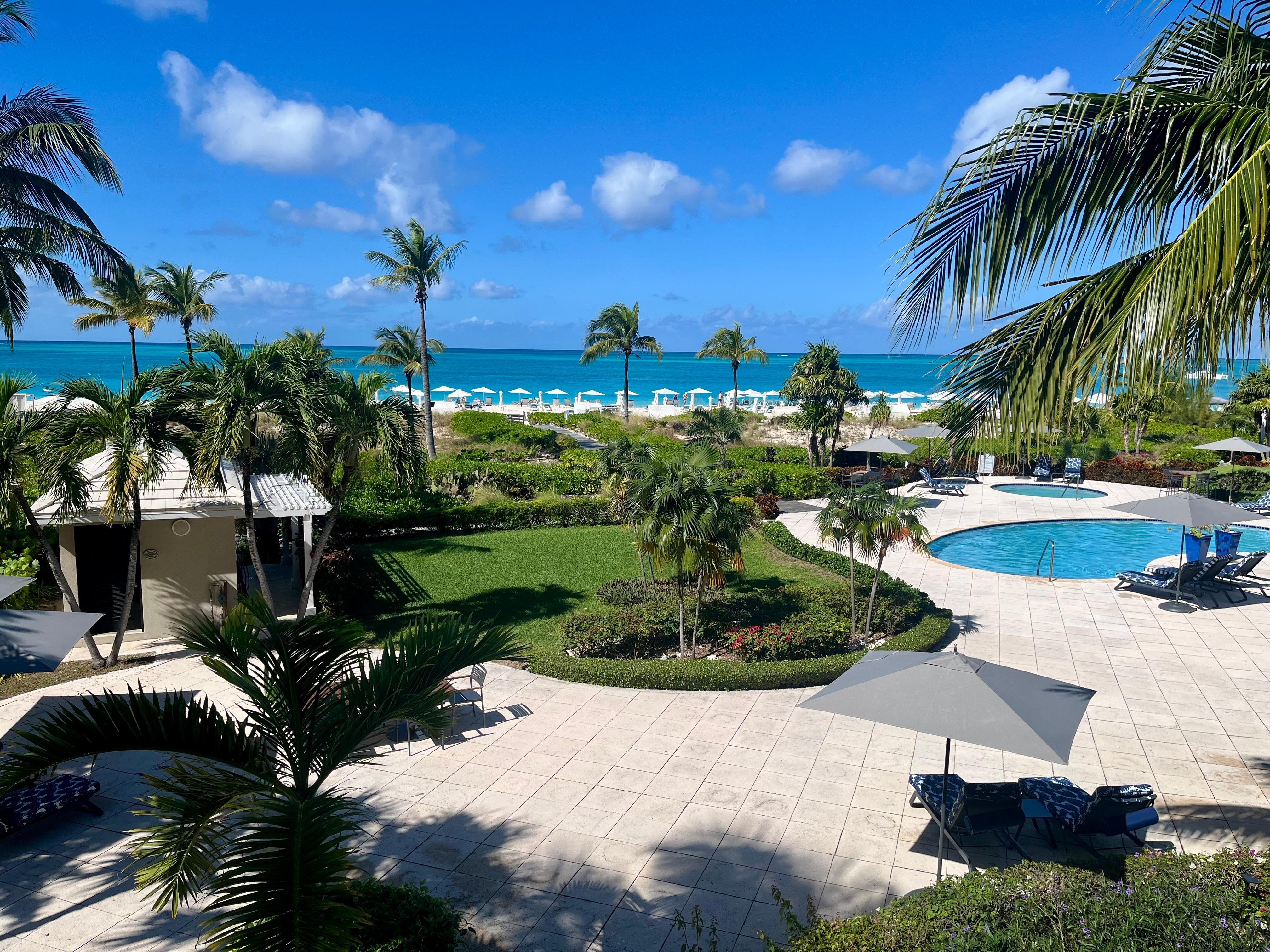 The gorgeous view out the back deck.