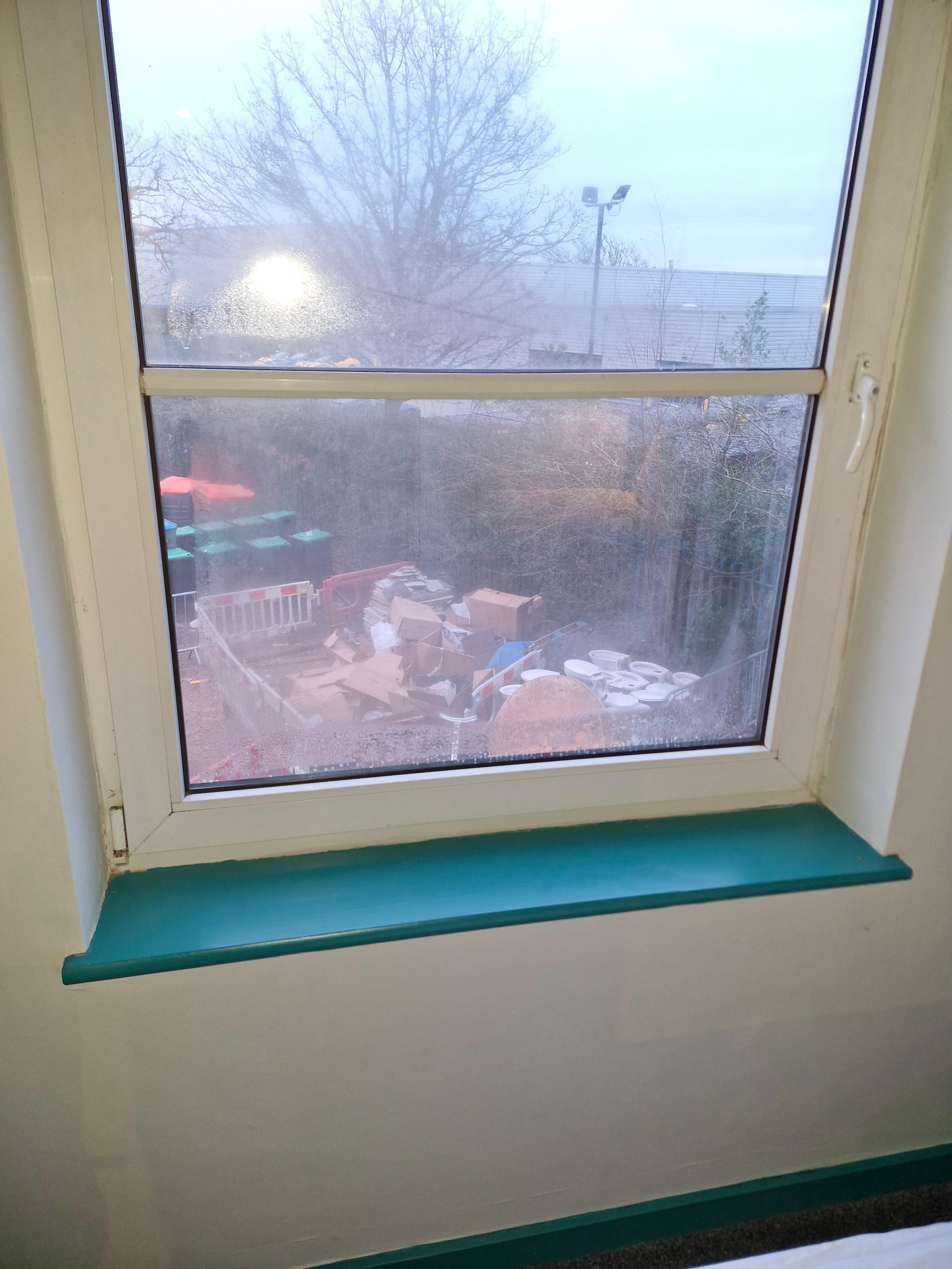Broken window seals, double glazed