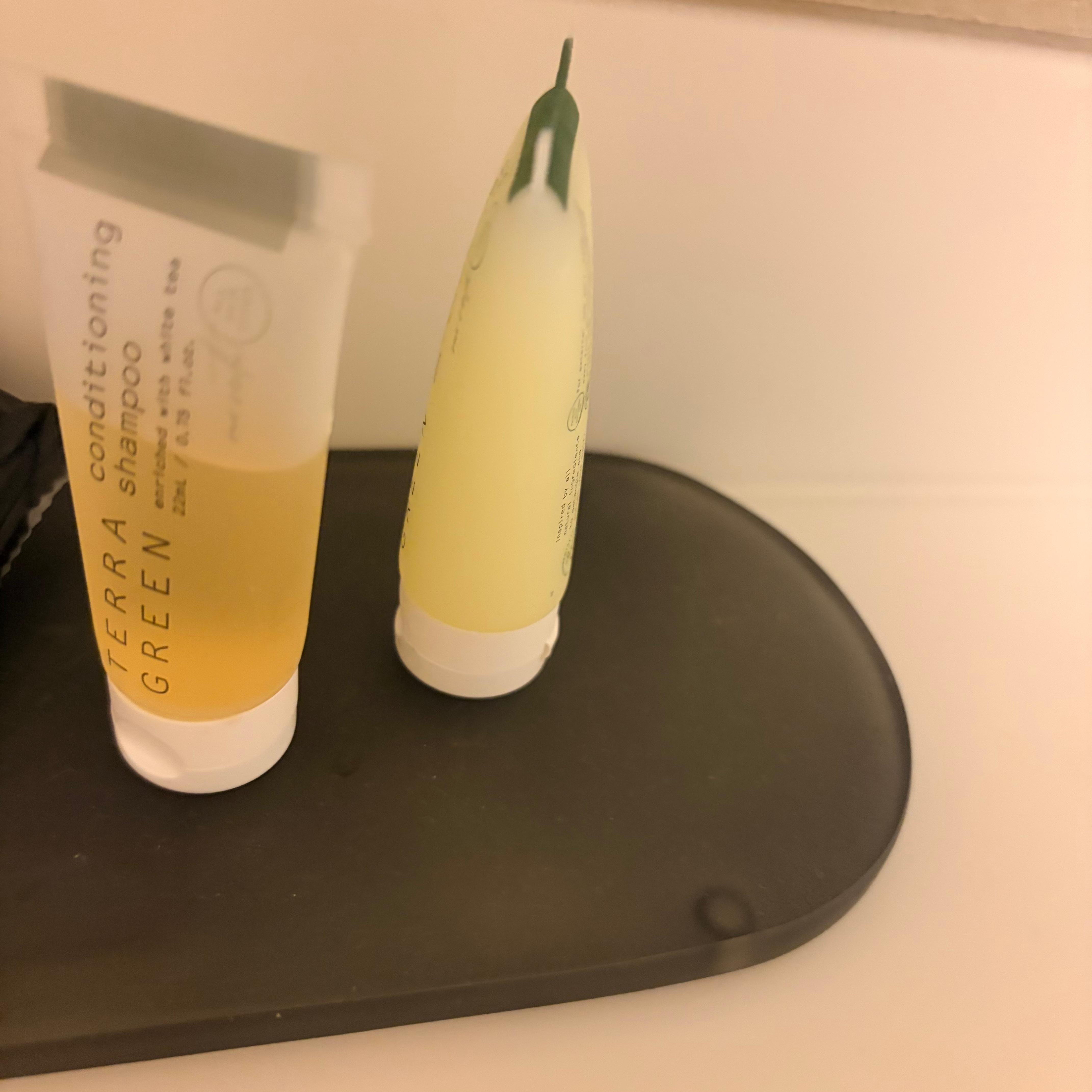 Used bottle of shampoo let’s me know room was not cleaned 