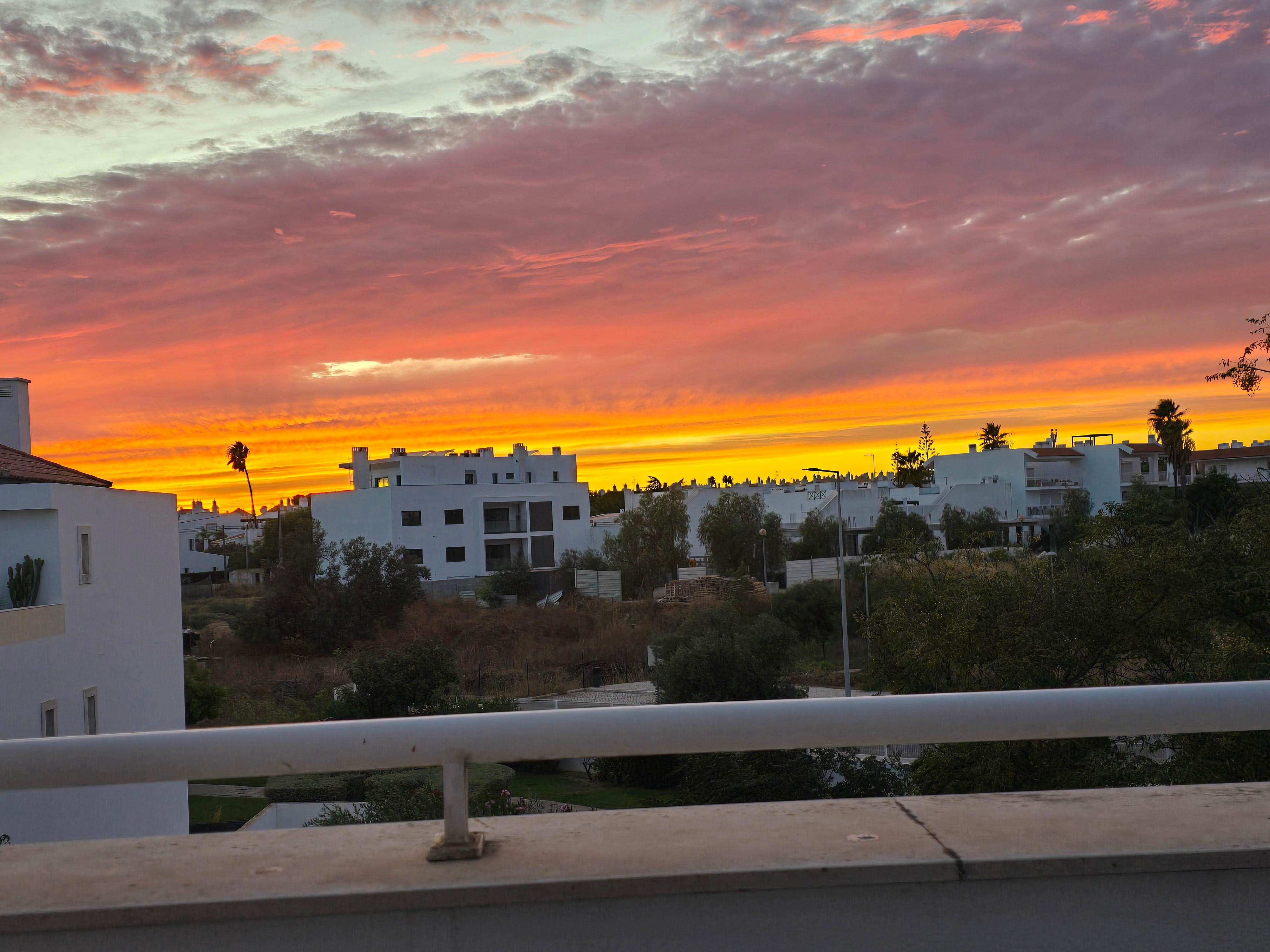 Beautiful sunset from our roof!
