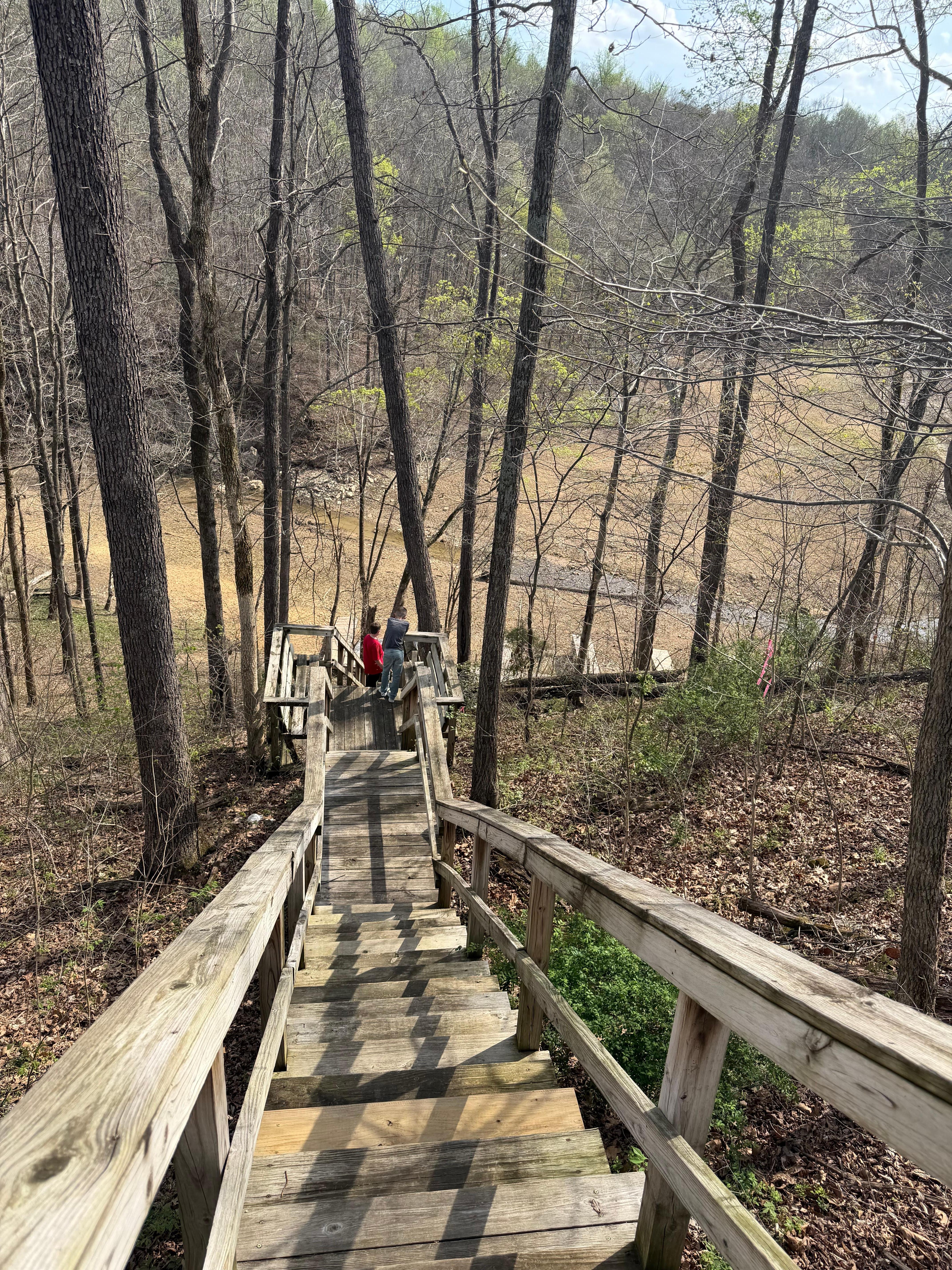 Stairs down to the docks