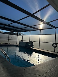 Nice evening by pool