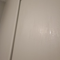 Bathroom walls dripping moisture because no exhaust fan.