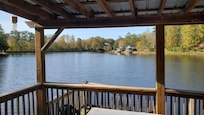 View of lake from back deck