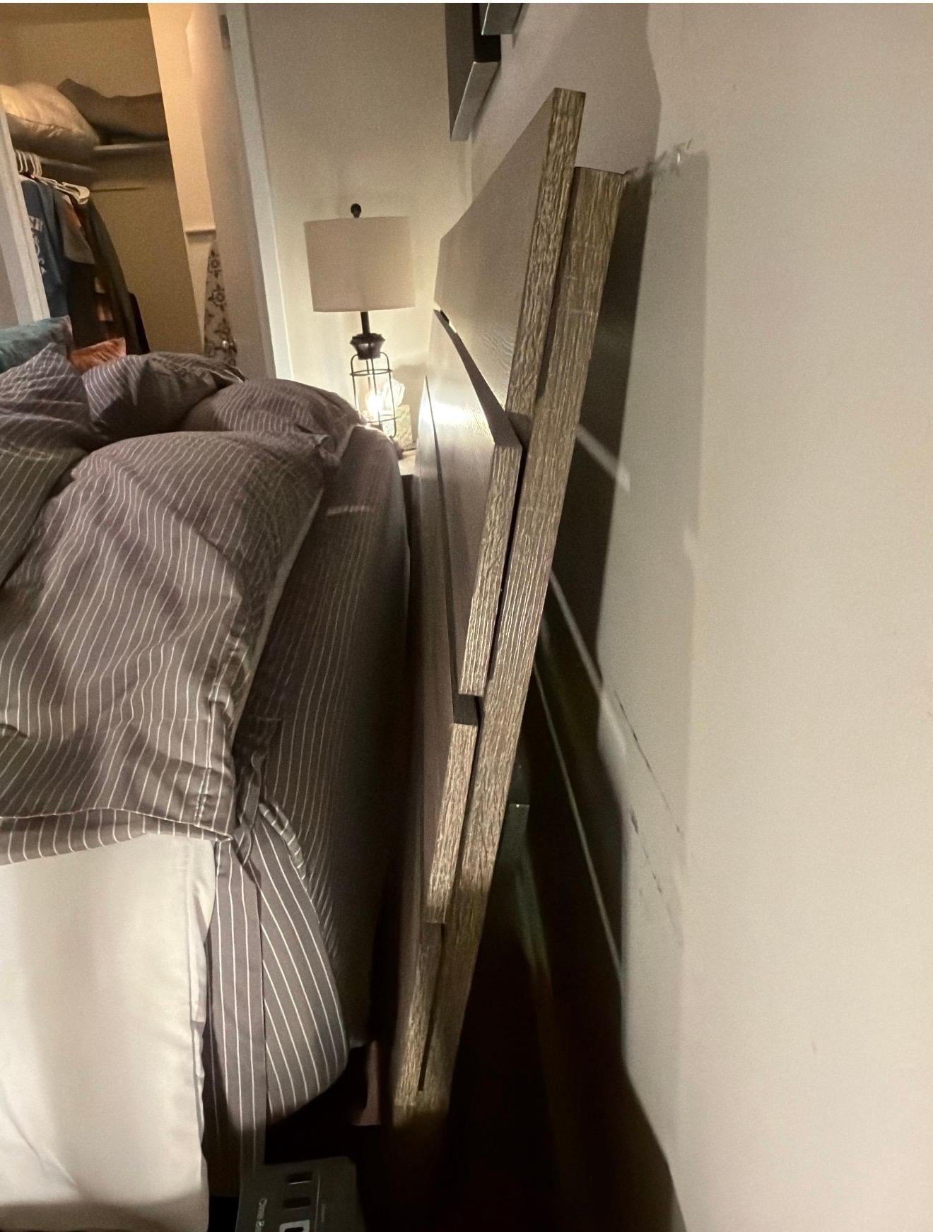 Bent bed frame