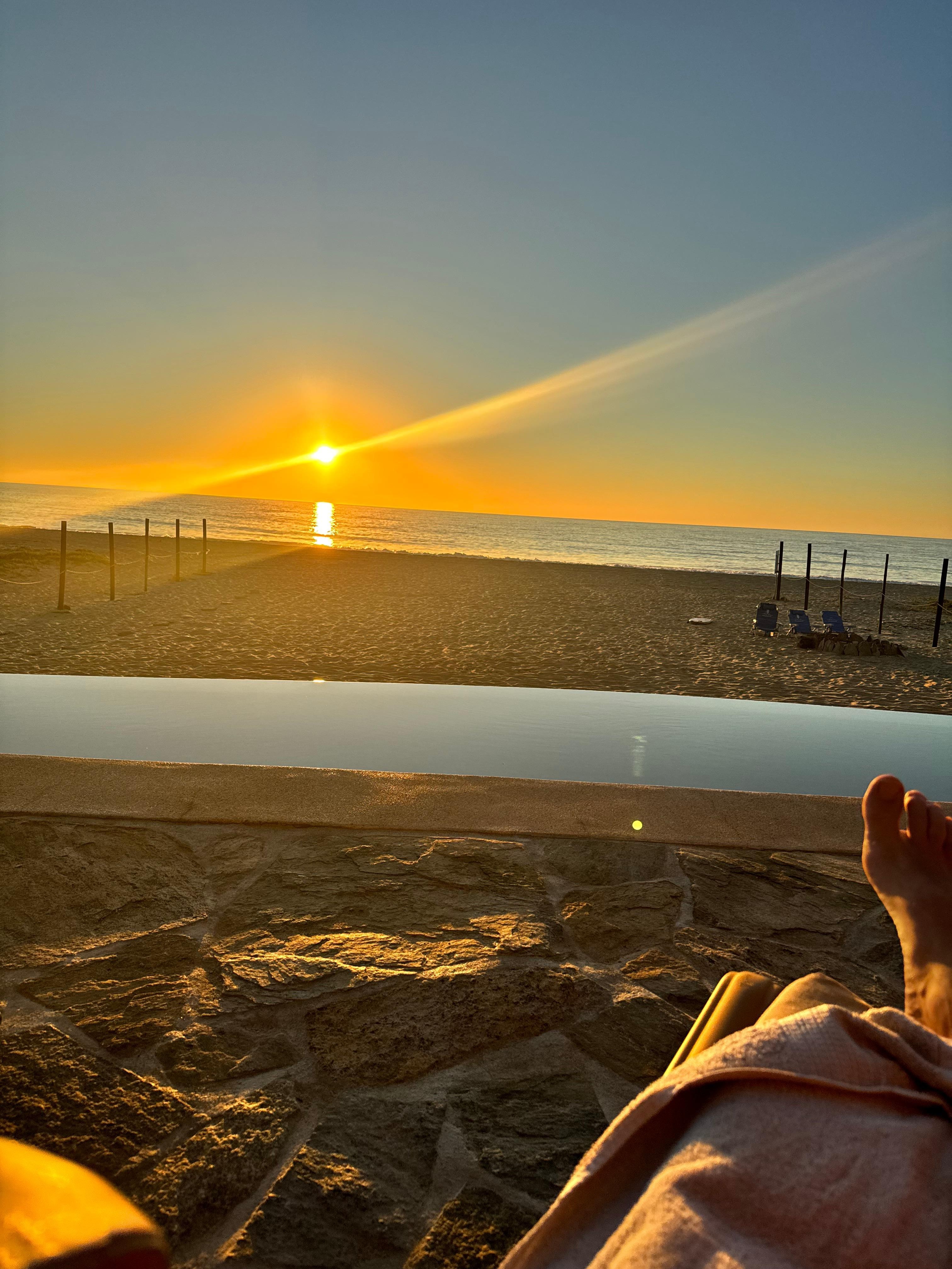 Sunset from the deck patio 