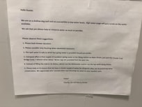 We were told about this situation only couple of days before we showed up.