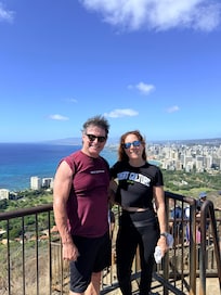Diamond Head hike, next to the pillbox
