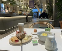 Breakfast (you need to pay for it when you book the hotel)