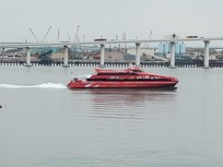 View of the bridge from the balcony