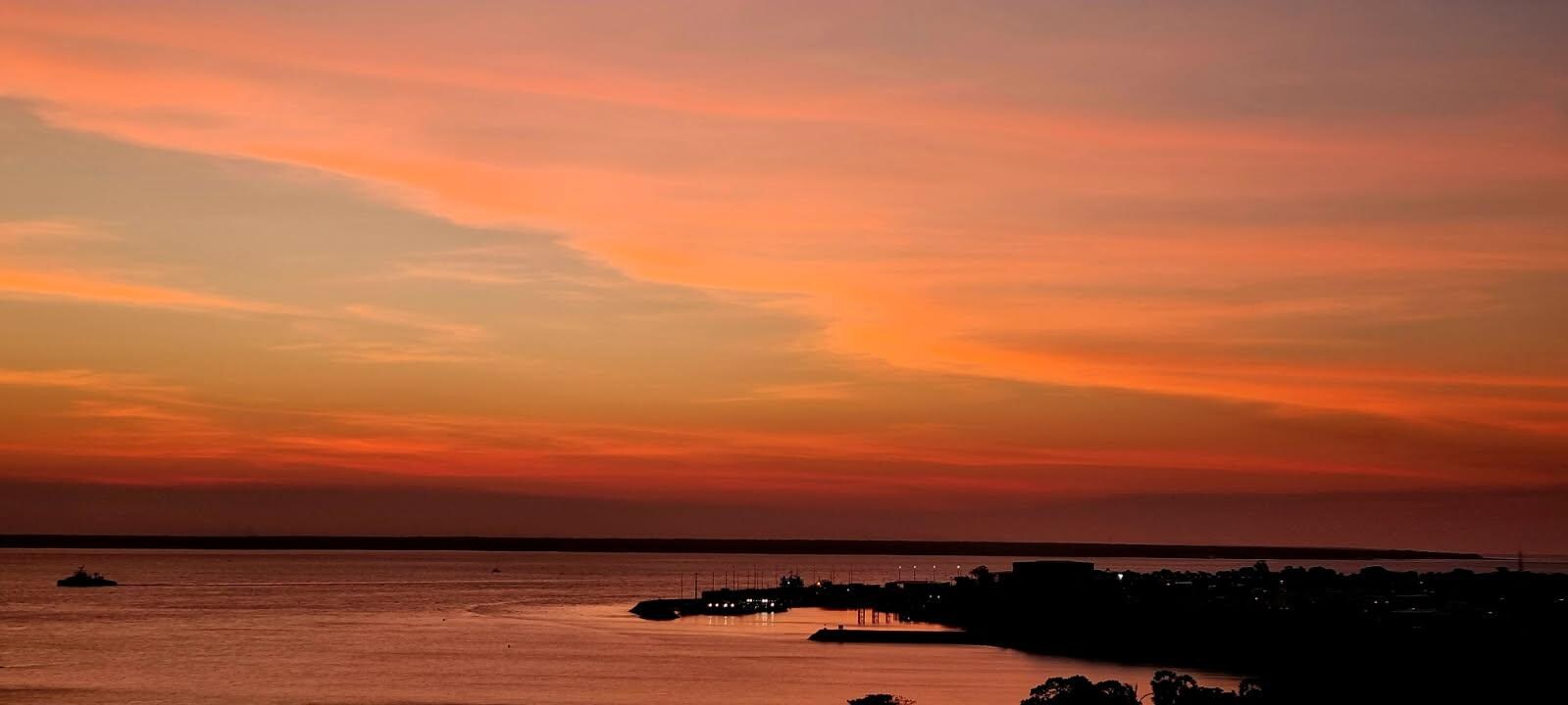 Sunset from the balcony 