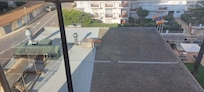 Ausblick auf die Lüftungsanlage, die sehr laut war