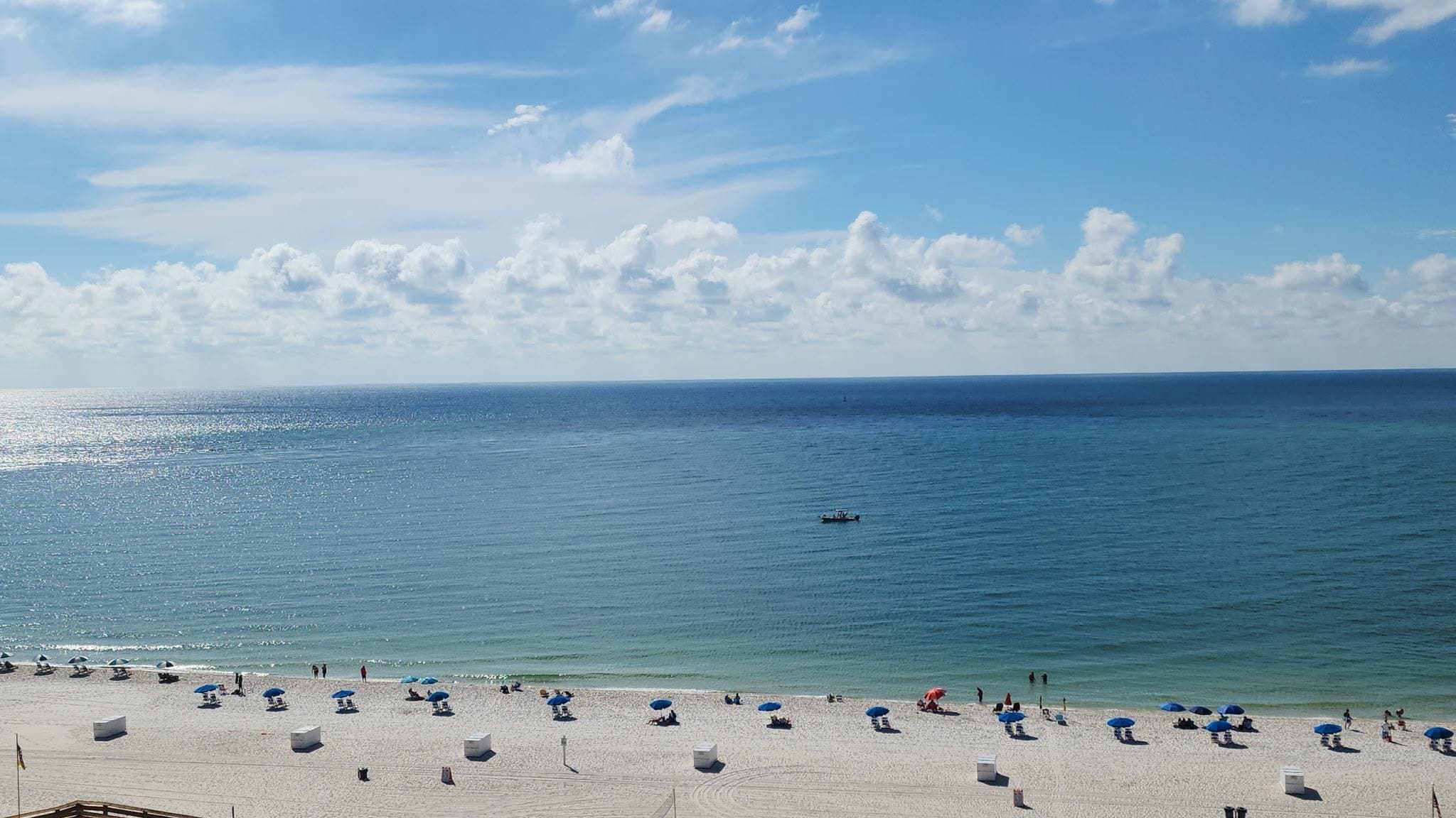 -Beach view from the balcony-