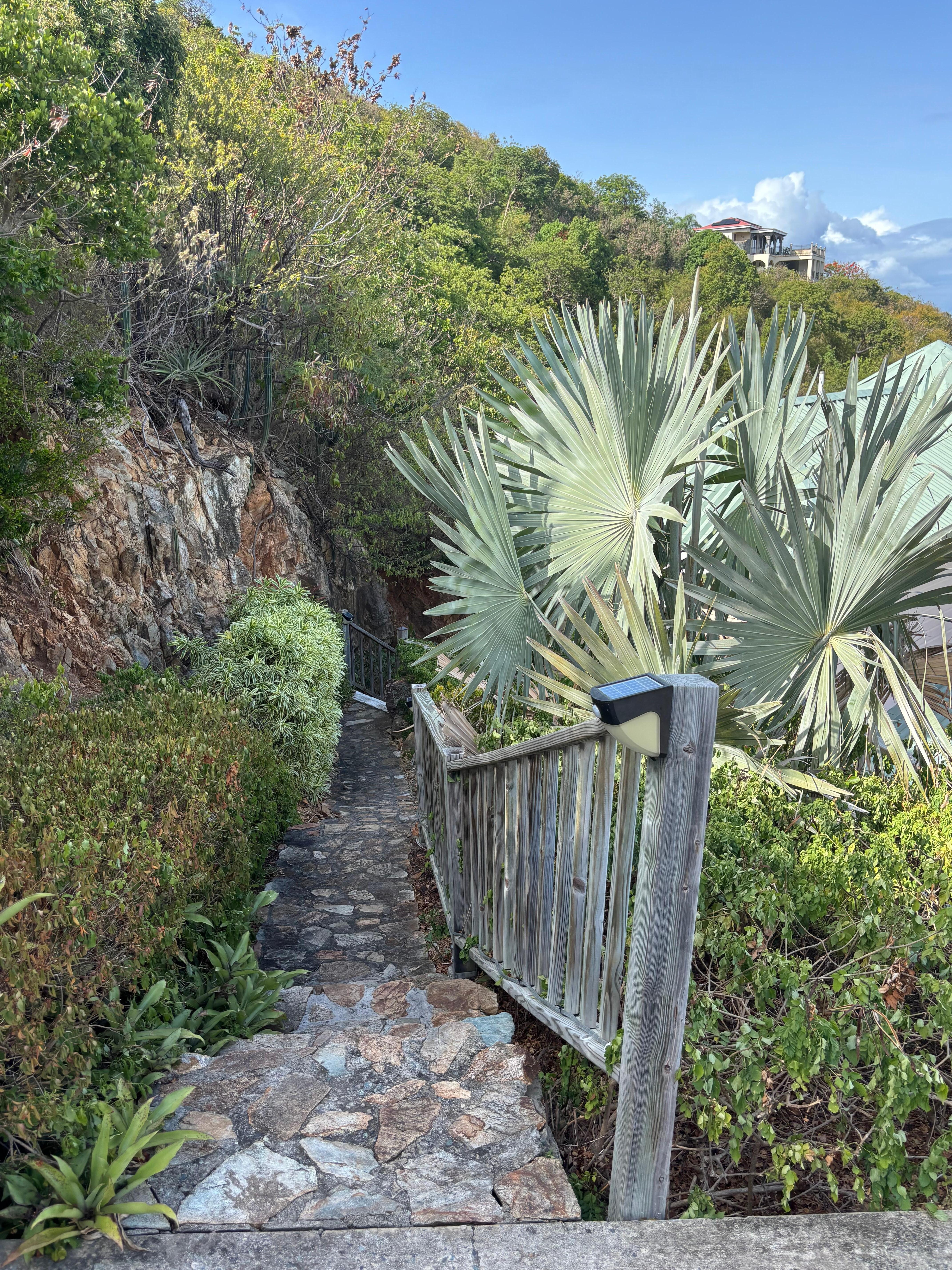 Steps to Private and separate Cottage. 