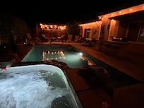 Pool at night