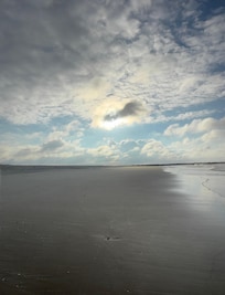 This end of the beach is almost private until around 11:30am!