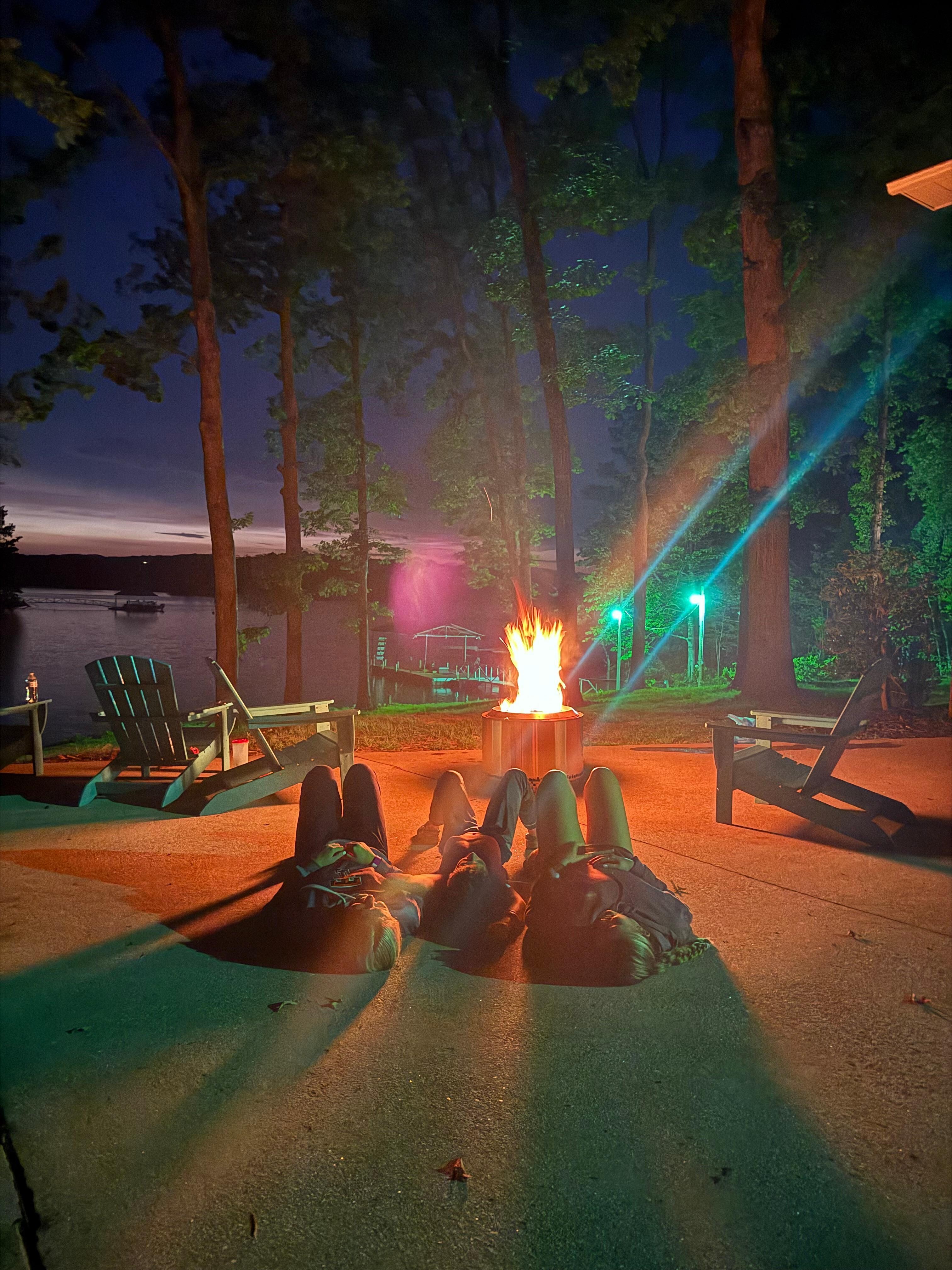 We all enjoyed the fire and making smores!