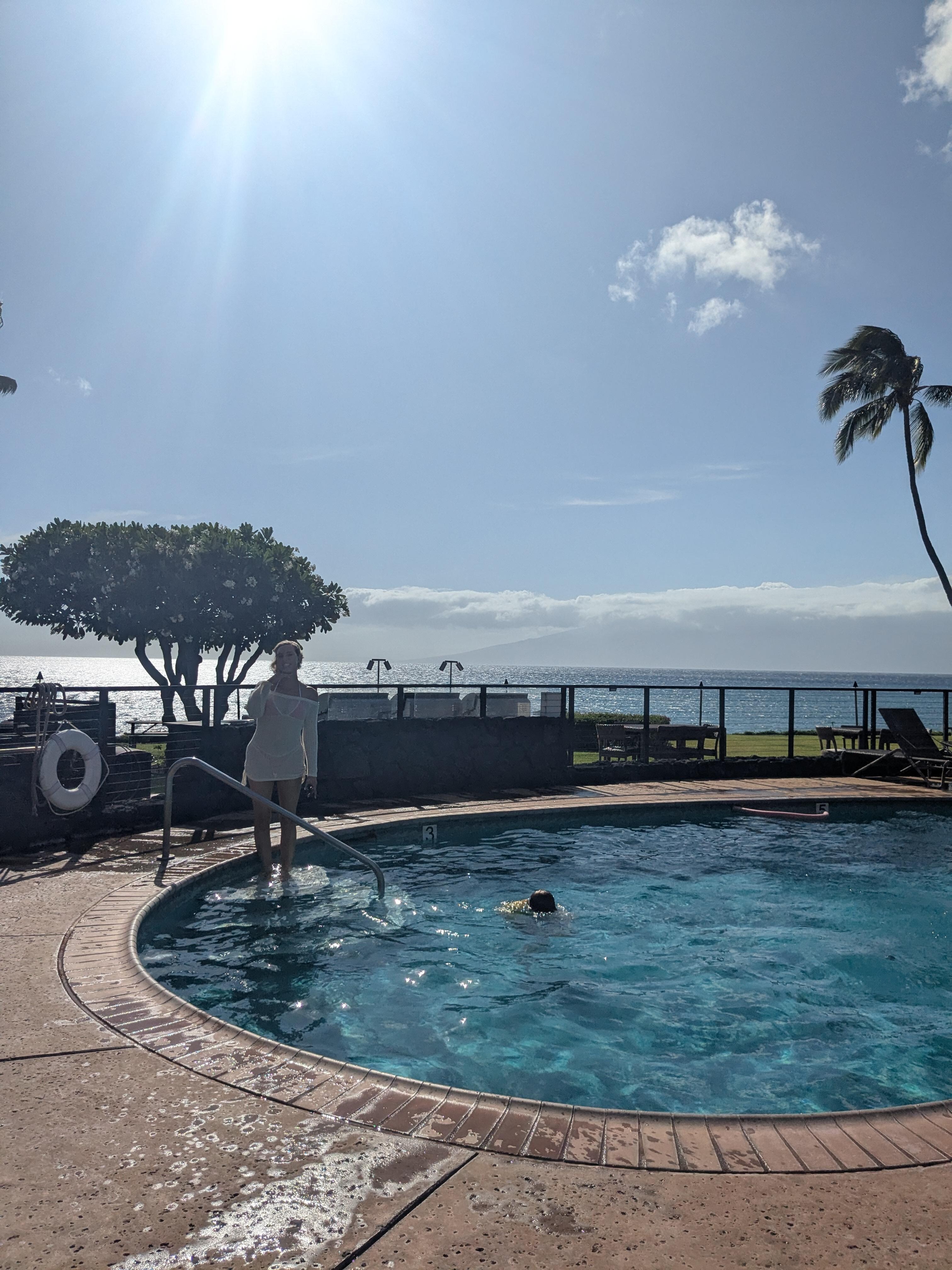 View from the pool.