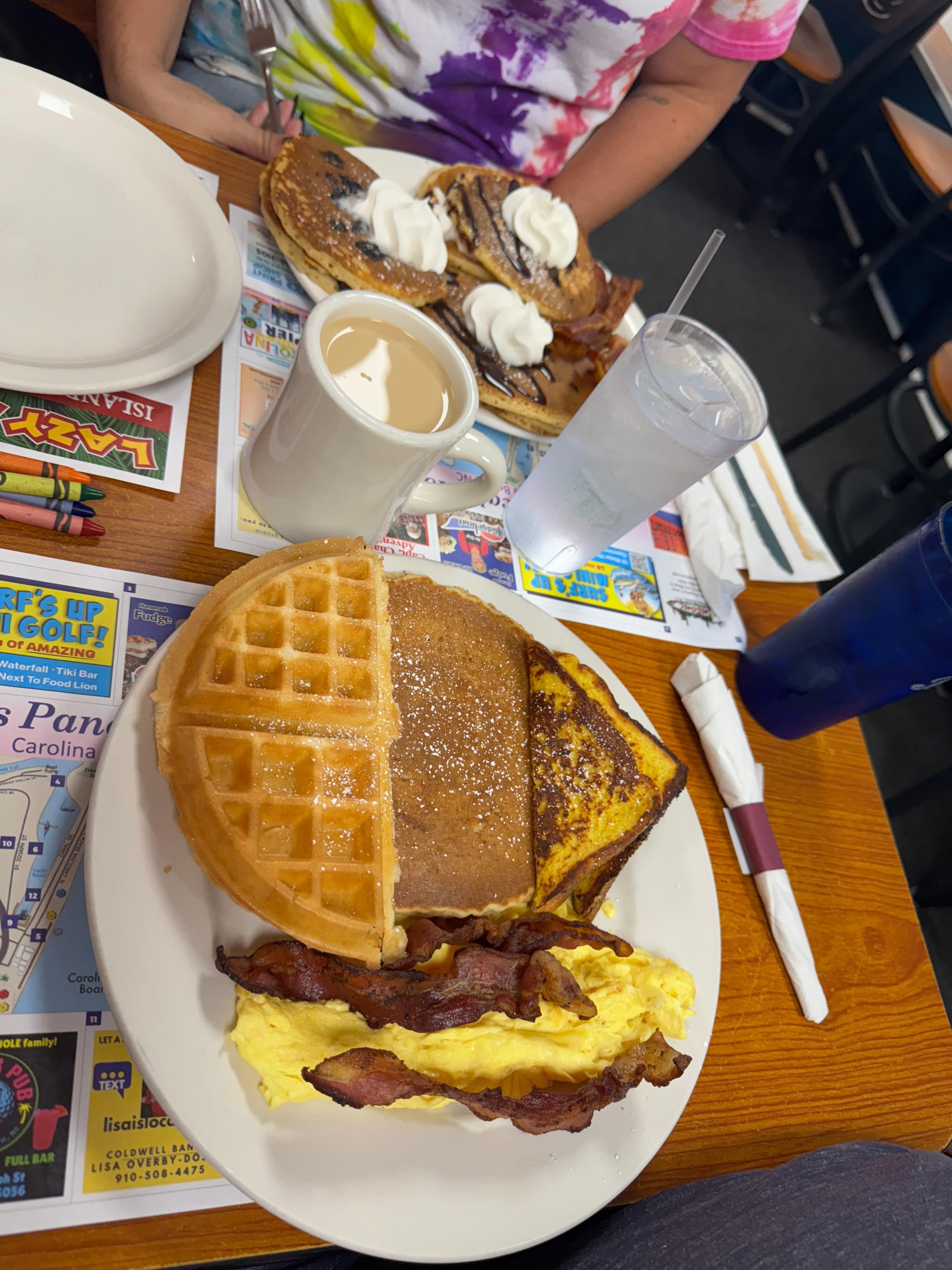 Kate’s Pancake House is literally across the street!