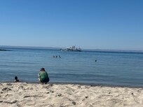 View from beach palapa