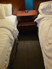 Drawer would not close. I kept on hitting it when I would get off the bed.