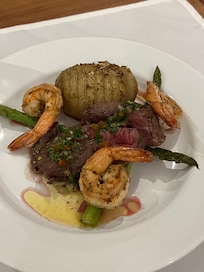 One of the Dinners the chef prepared in house