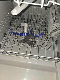 Broken dishwasher obviously from all the dirty dishes left in cabinets and drawers had to wash before every use