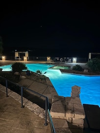 Outside at night is gorgeous