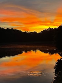 Sunset view from cabin